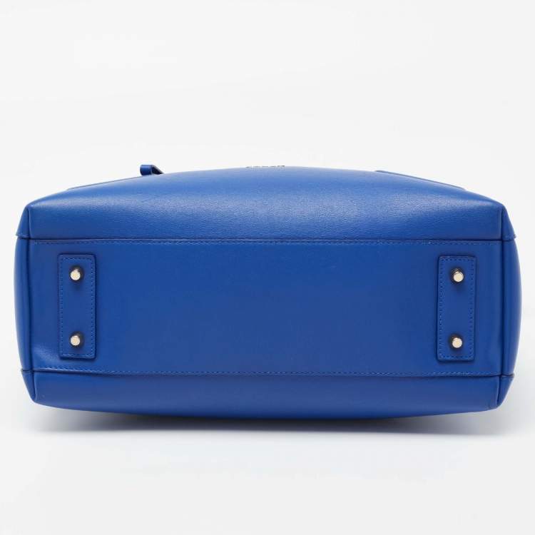 Pre Owned Furla Blue Leather Alice Satchel