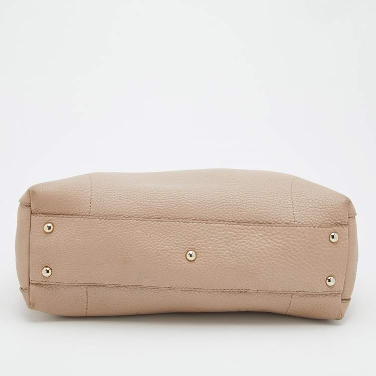 Pre Owned Furla Tricolor Leather Piper Top Handle Bag