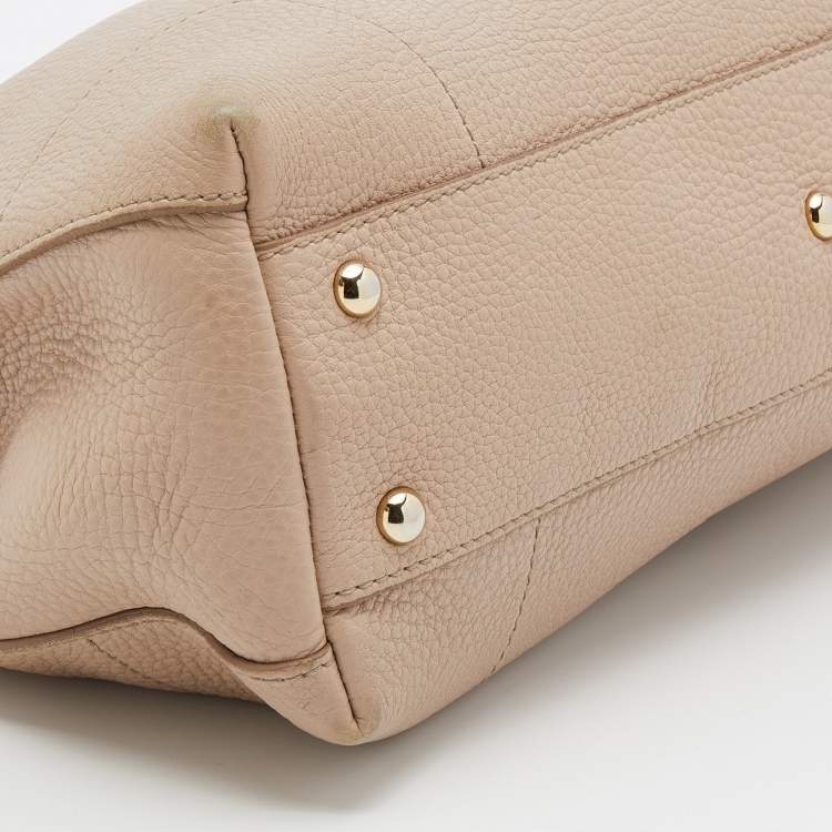 Pre Owned Furla Tricolor Leather Piper Top Handle Bag