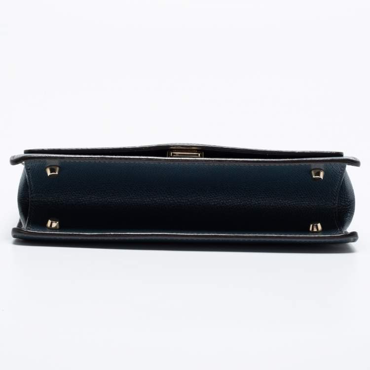 Pre Owned Furla Black Leather Small Crossbody Bag