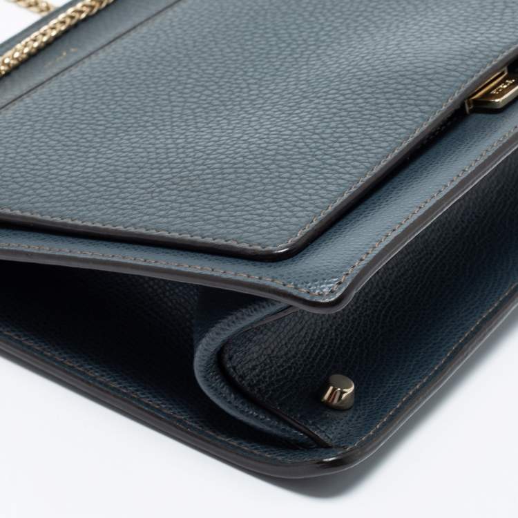 Pre Owned Furla Black Leather Small Crossbody Bag