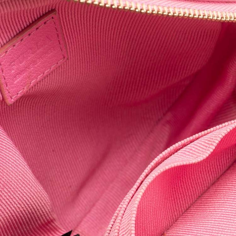 مملوكة مسبقًا Furla Pink Leather Teddy Face Crossbody Bag