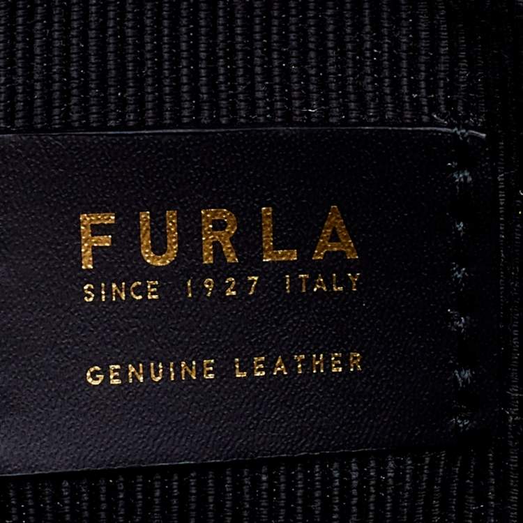 Pre Owned Furla Black Leather Mini 1927 Nero Crossbody Bag
