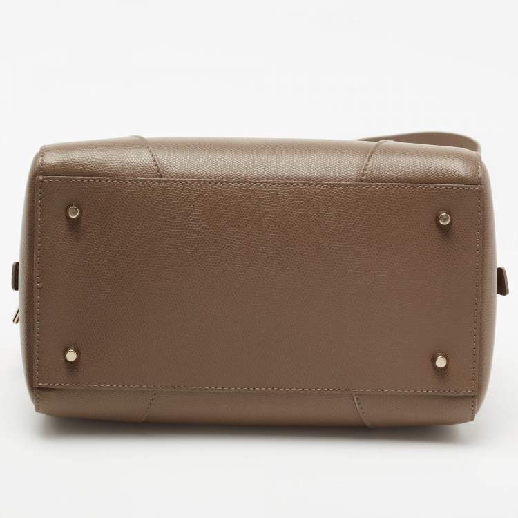 Pre Owned Furla Brown Leather Dolly Satchel