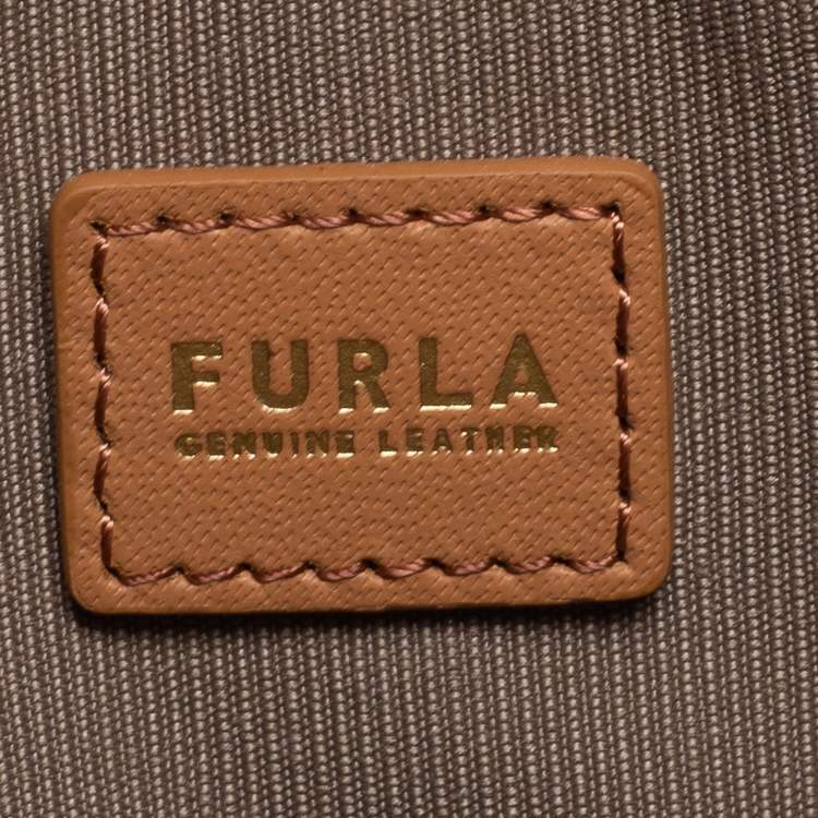 Pre Owned Furla Brown Leather Mini Sofia Crossbody Bag
