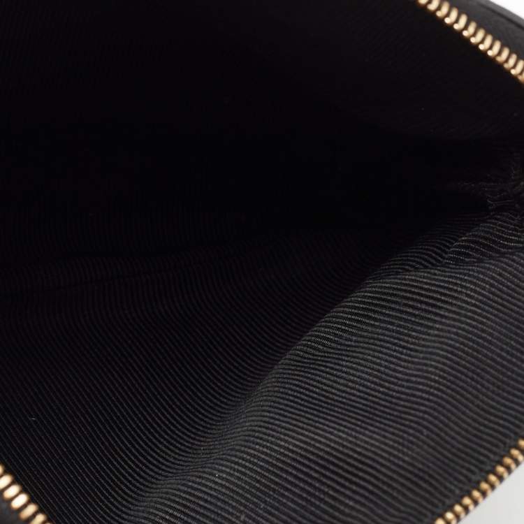 Pre Owned Furla Black Leather Boheme Crossbody Bag