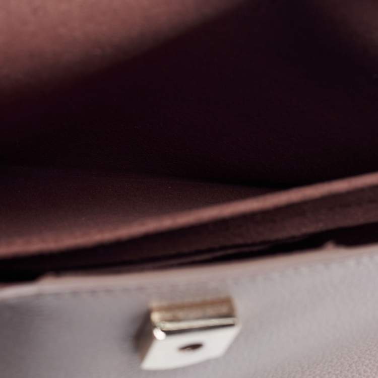 Pre Owned Furla Beige Leather Small My Piper Top Handle Bag