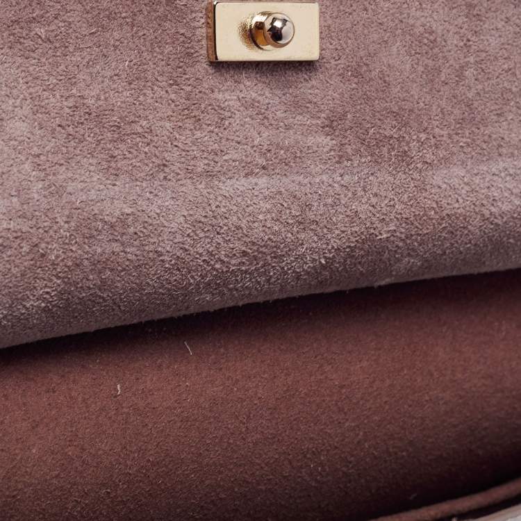 Pre Owned Furla Beige Leather Small My Piper Top Handle Bag