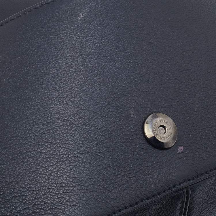 Pre Owned Furla Black Leather Diana Shoulder Bag