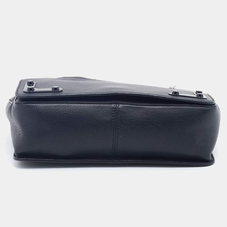 Pre Owned Furla Black Leather Diana Shoulder Bag