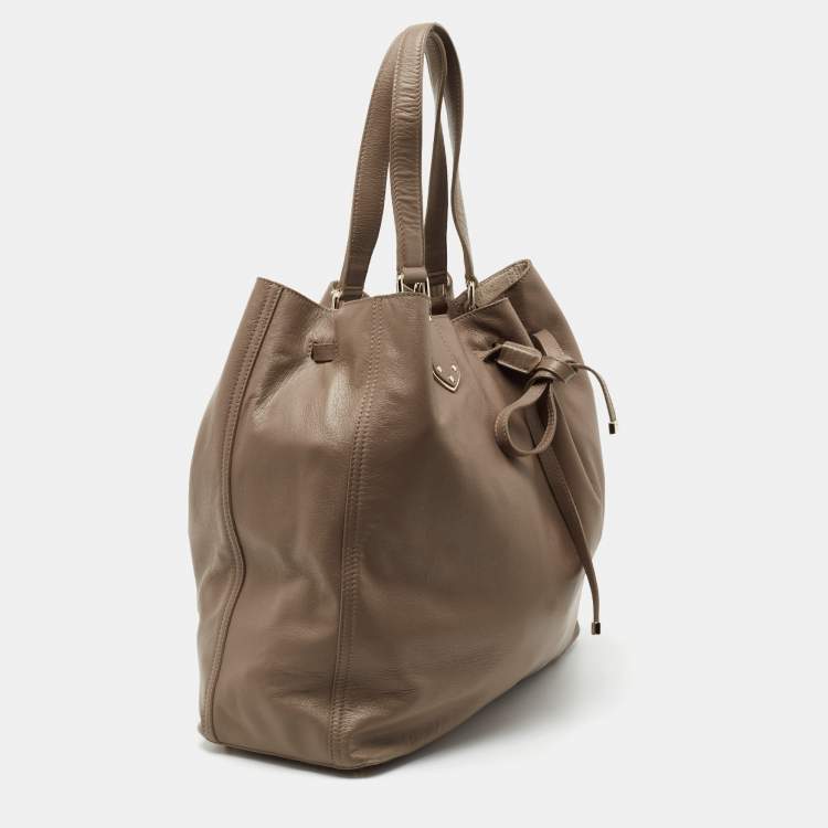 Pre Owned Furla Brown Leather Tote
