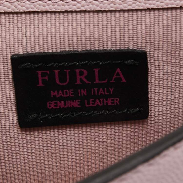 Pre Owned Furla Pink Leather Mimi Shoulder Bag