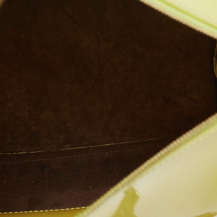 Pre Owned Furla Light Green Rubber and Croc Embossed Leather Candy Bag