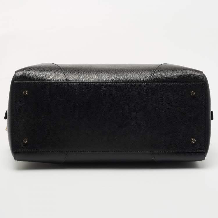 Pre Owned Furla Black Leather Satchel