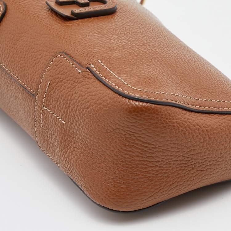Pre Owned Furla Brown Leather Atena Shoulder Bag