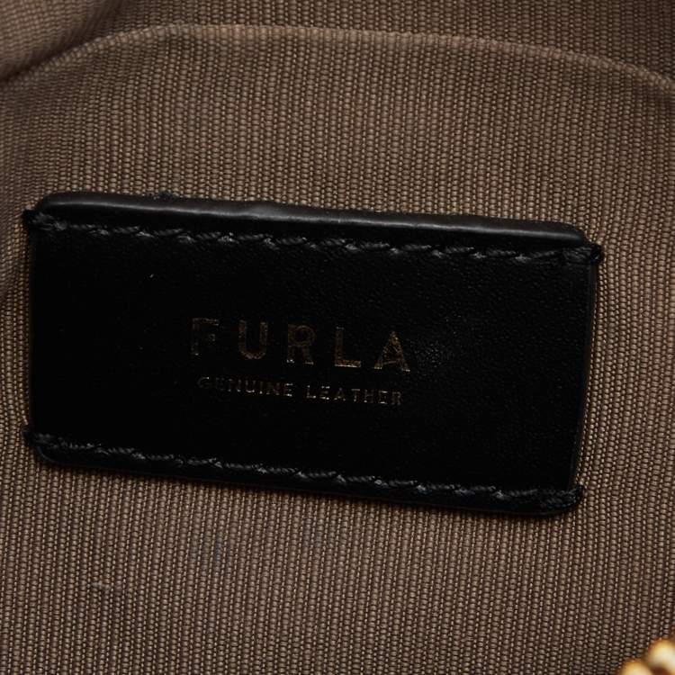 Pre Owned Furla Brown Leather Atena Shoulder Bag