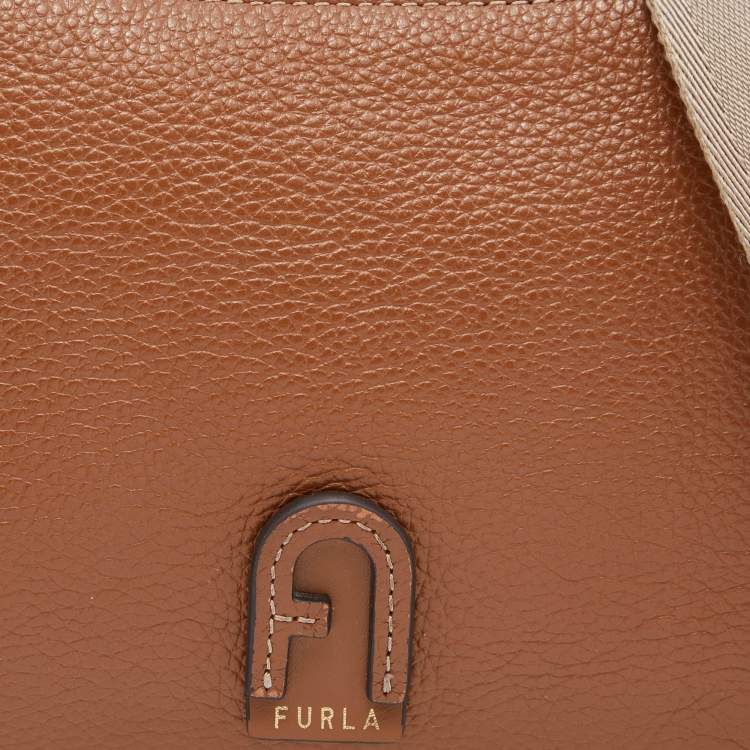 Pre Owned Furla Brown Leather Atena Shoulder Bag