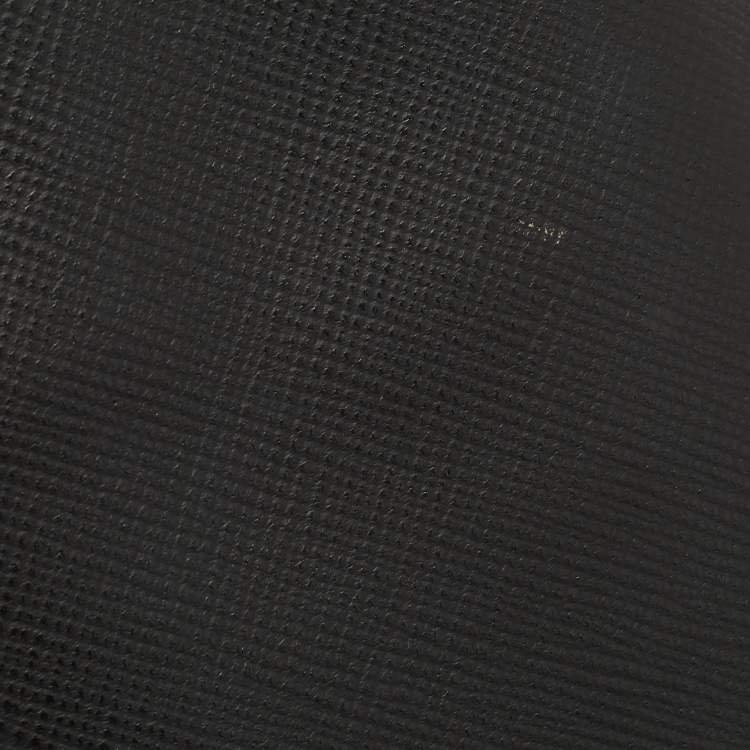 Pre Owned Furla Black Leather Top Zip Tote