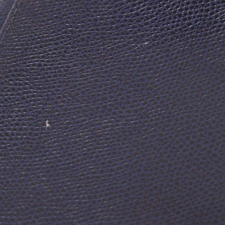 Pre Owned Furla Indigo Leather Mini Metropolis Crossbody Bag