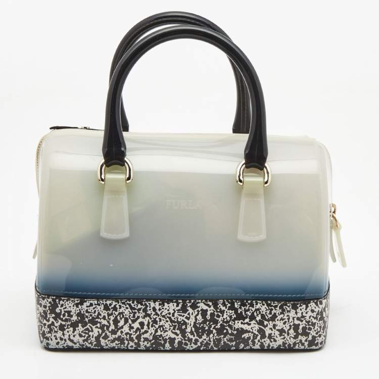 Pre Owned Furla Multicolor Rubber Embellished Candy Satchel