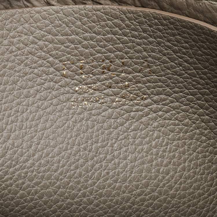 Pre Owned Furla Grey Leather Flap Crossbody Bag 