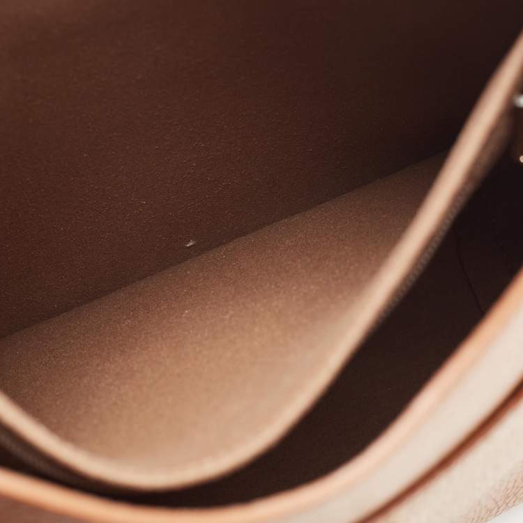 Pre Owned Furla Cognac Grained Leather Small Sofia Hobo