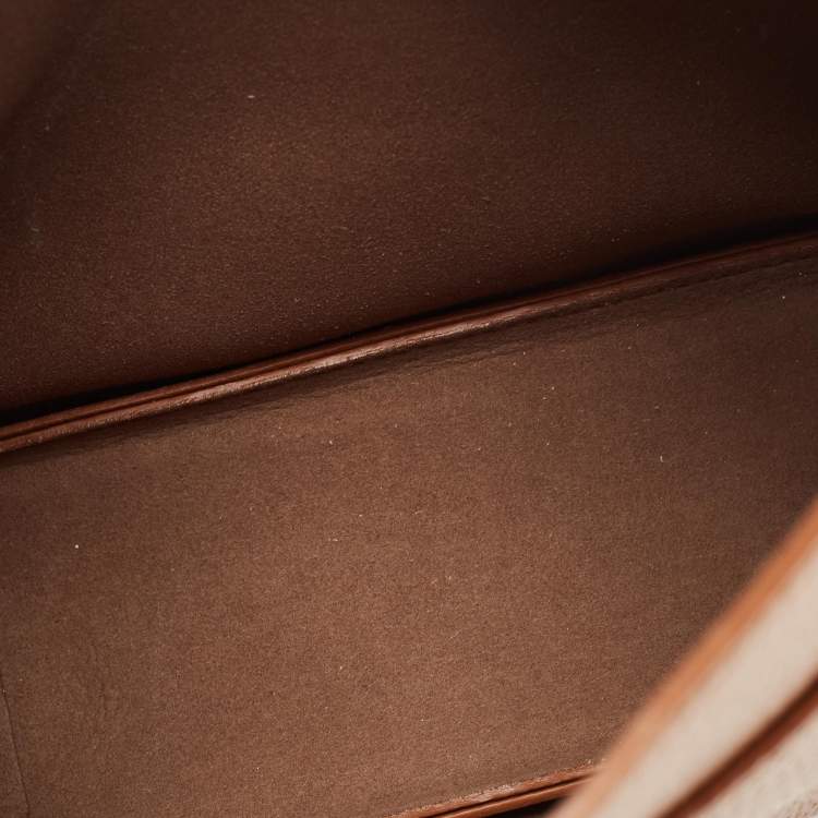 Pre Owned Furla Cognac Grained Leather Small Sofia Hobo