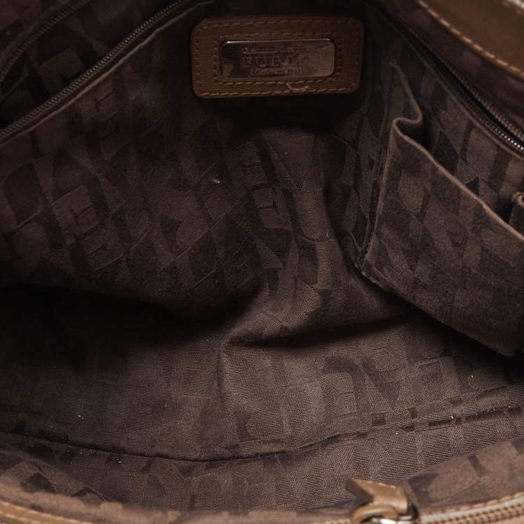 Pre Owned Furla Grey Leather Tessa Tote