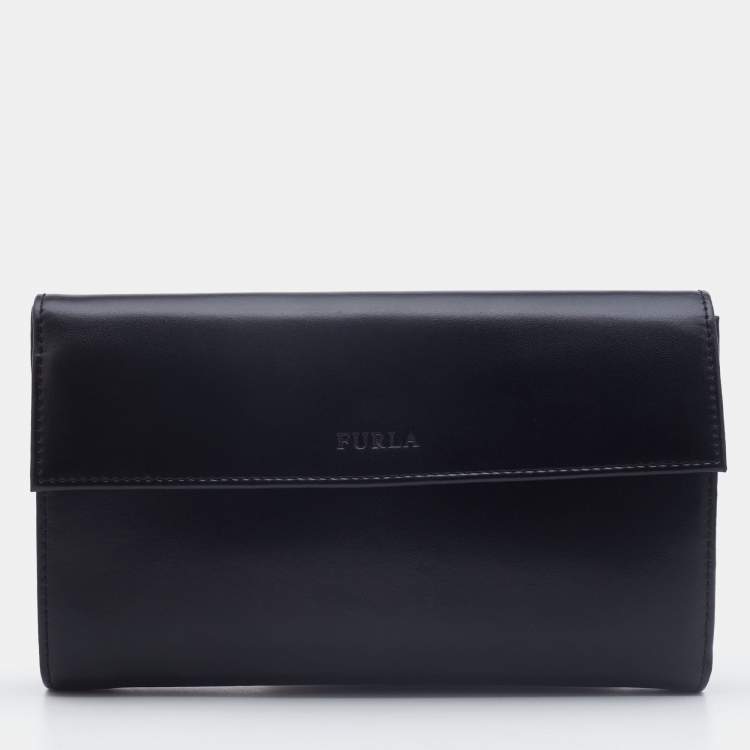 Buy Furla black leather wallet