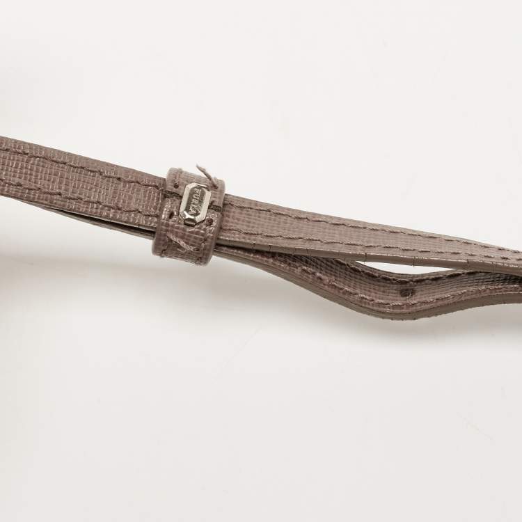 Pre Owned Furla Beige Leather Mini Stacy Drawstring Bucket Bag
