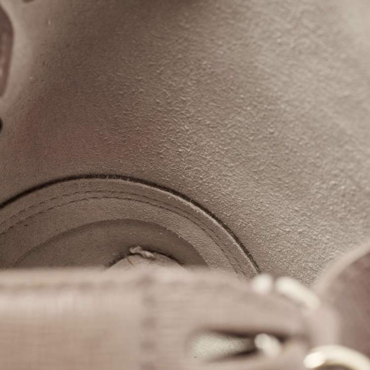 Pre Owned Furla Beige Leather Mini Stacy Drawstring Bucket Bag