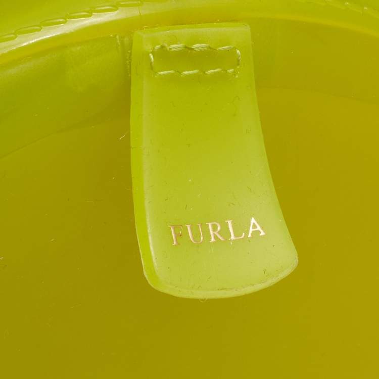 Pre Owned Furla Multicolor Rubber Candy Satchel 