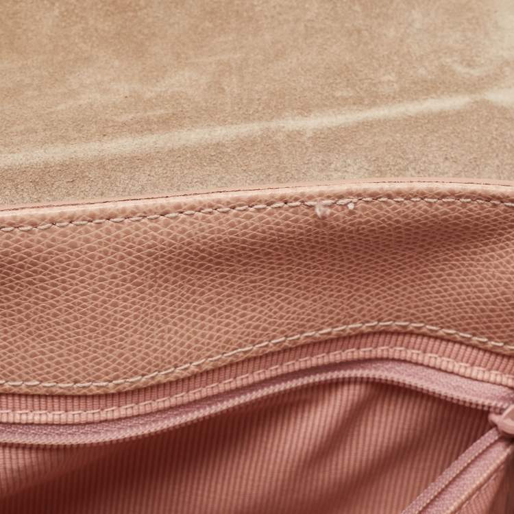 Pre Owned Furla Pink Leather Small Metropolis Tote