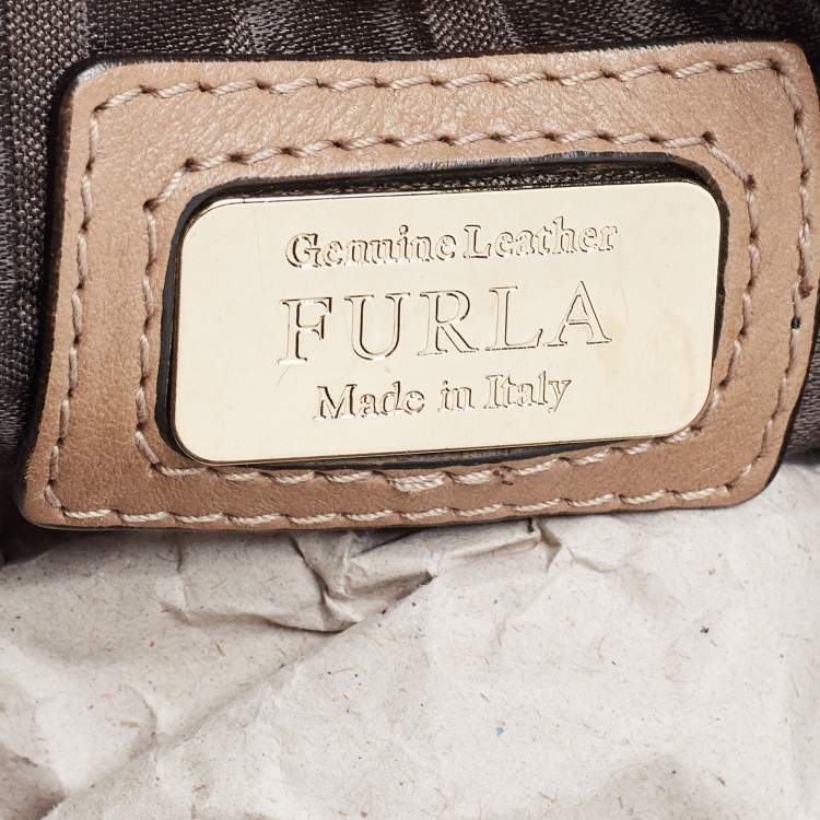 Pre Owned Furla Multicolor Leather Divina Dome Satchel