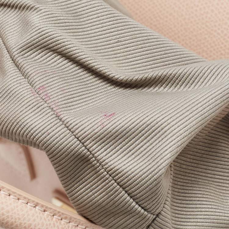 Pre Owned Furla Light Pink Leather Small Metropolis Tote