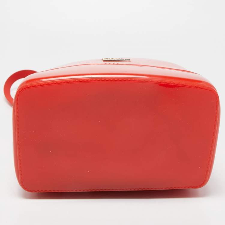 Pre Owned Furla Red Rubber Candy Backpack 