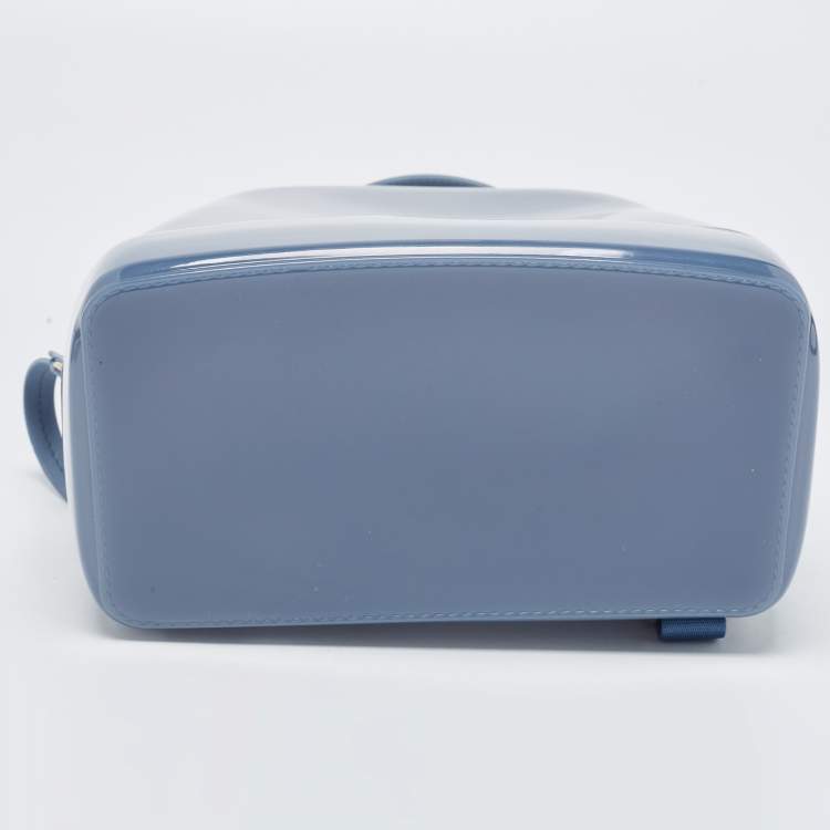 Pre Owned Furla Blue Rubber Candy Backpack