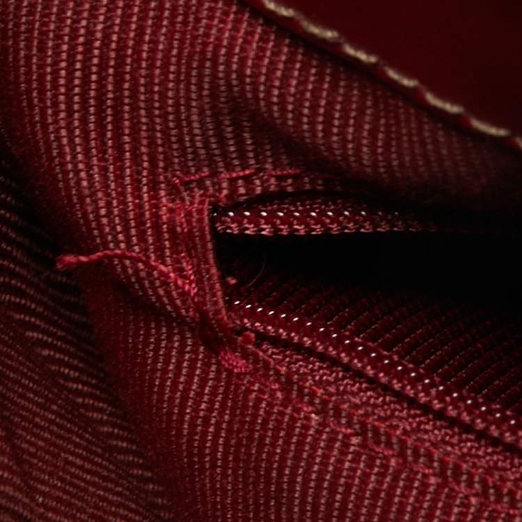Pre Owned Furla Red Leather Metropolis Tote