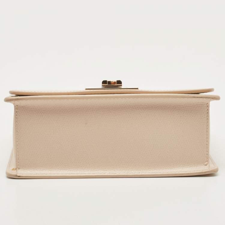 Pre Owned Furla Beige Leather Metropolis Shoulder Bag