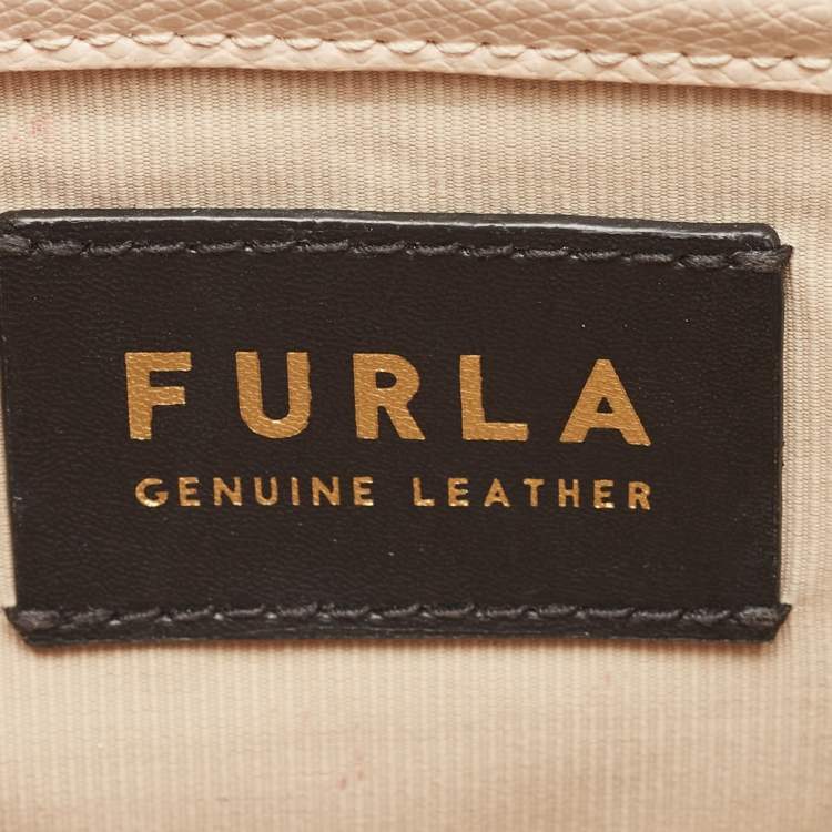 Pre Owned Furla Beige Leather Metropolis Shoulder Bag