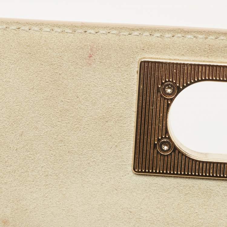 Pre Owned Furla Beige Leather Metropolis Shoulder Bag