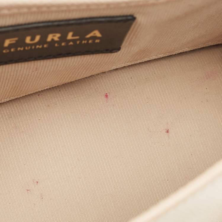 Pre Owned Furla Beige Leather Metropolis Shoulder Bag