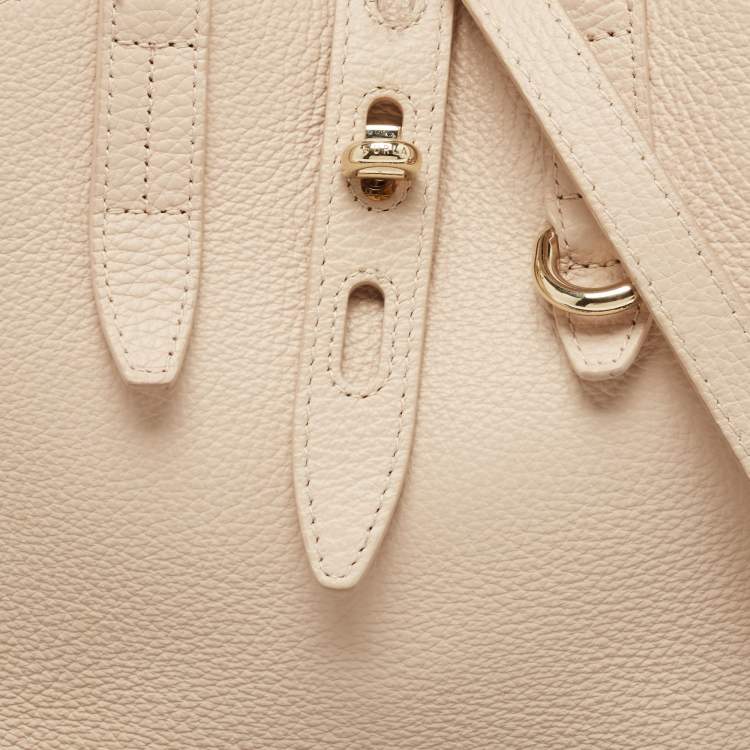 Pre Owned Furla Net Leather Mini Tote