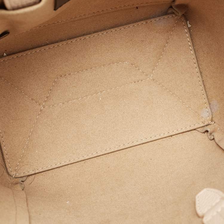 Pre Owned Furla Net Leather Mini Tote