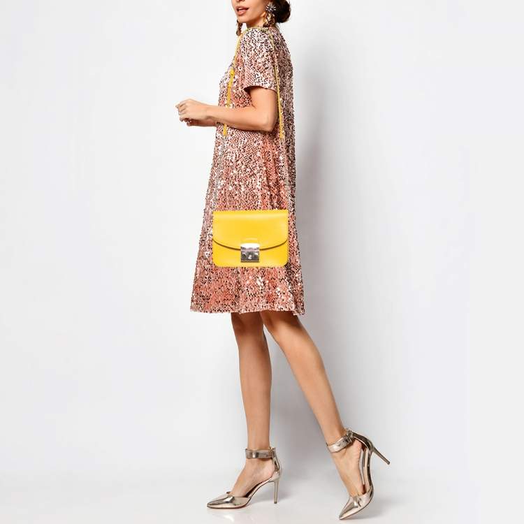 Furla yellow online bag