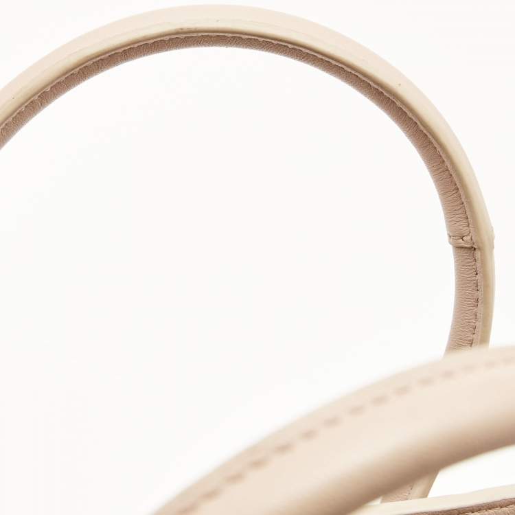 Pre Owned  Furla Pink Leather Pin Cometa Tote