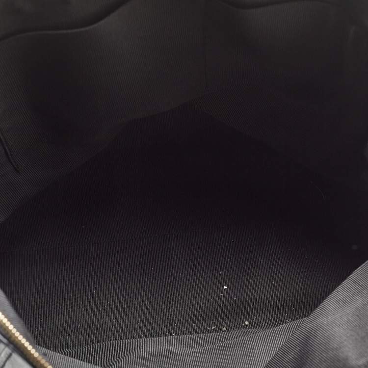 Pre Owned Furla Black Leather Front Pocket Dome Satchel