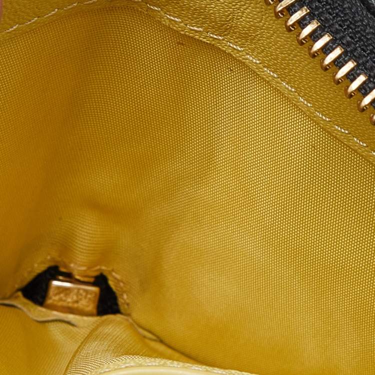 Pre Owned Furla Tri Color Leather Zip Around Wallet