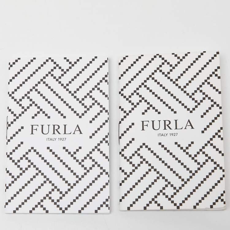Pre Owned Furla Tri Color Leather Zip Around Wallet