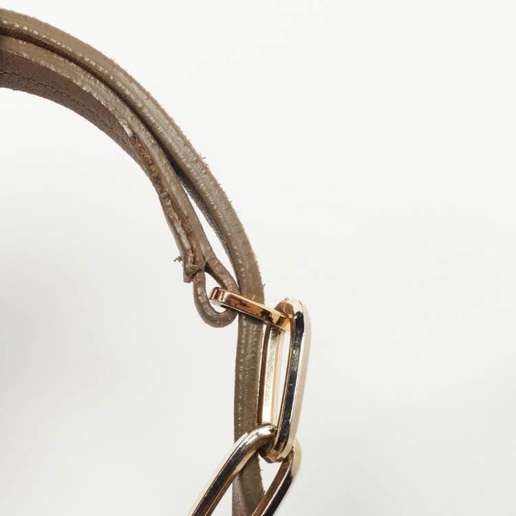 Pre Owned Furla Tri Color Leather Flap Crossbody Bag